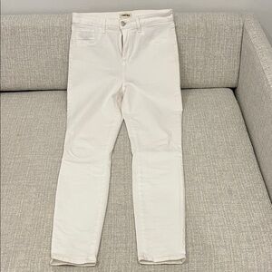 L'AGENCE Women's Cream Skinny Jeans